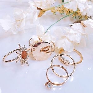 5pcs Ring Set